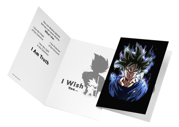 Ultra Instinct Goku Greeting Card – Limited Edition
