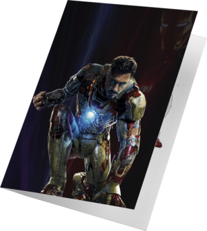 Iron Man Battle Damage Greeting Card - Limited Edition
