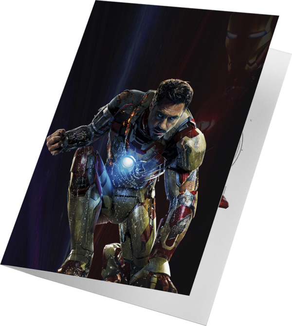 Iron Man Battle Damage Greeting Card - Limited Edition
