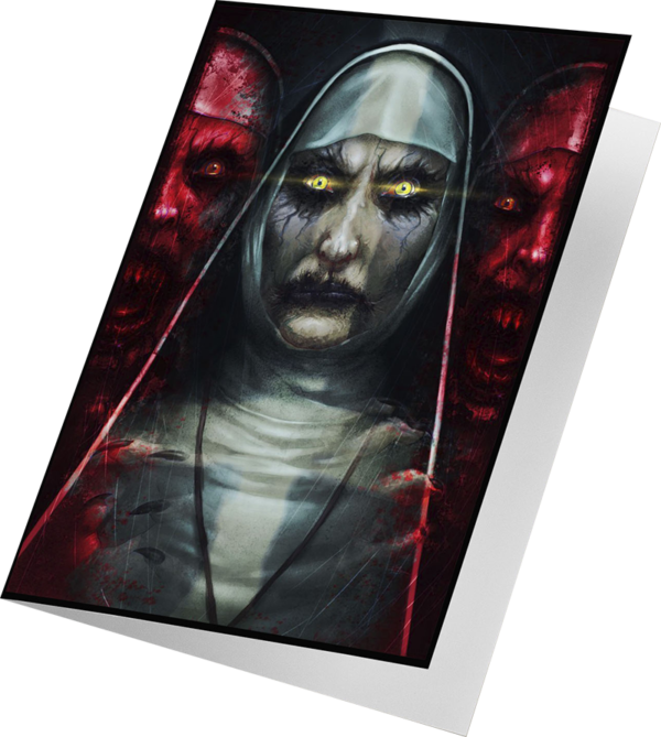 The Nun Horror Greeting Card - Limited Edition