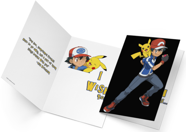 Ash & Pikachu Pokémon Greeting Card - Limited Edition