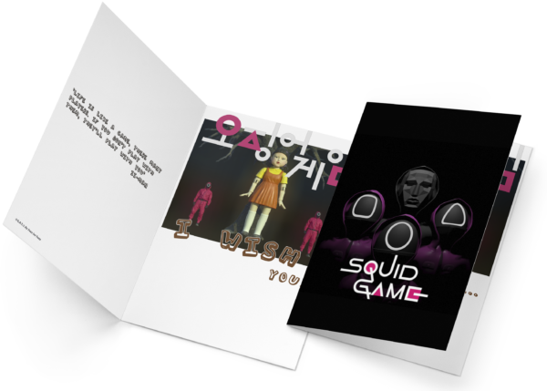 Squid Game Masked Guards Greeting Card - Limited Edition