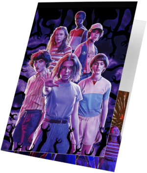 Stranger Things Heroes & Monster Greeting Card - Limited Edition