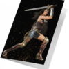 Wonder Woman Warrior Strike Greeting Card - Limited Edition
